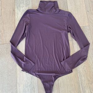 Commando Ballet Body Turtleneck Thong Bodysuit Large